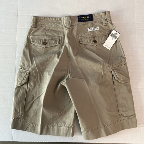 Polo Ralph Lauren Mens Sz 32 Cargo Shorts Classic Gellar Hudson Tan NWT - Picture 2 of 7